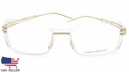 New Prodesign Denmark 6502 c.1915 White Gold Eyeglasses Frame 54-17-145 B33mm - $88.19