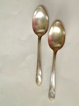 Rogers & Brothers 2 Tablespoons Garland Rapture Vintage Silver Plate 1937 - $12.82