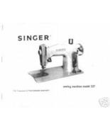 Singer 227 Sewing Machine Owner Manual Book L Vintage  - $12.99
