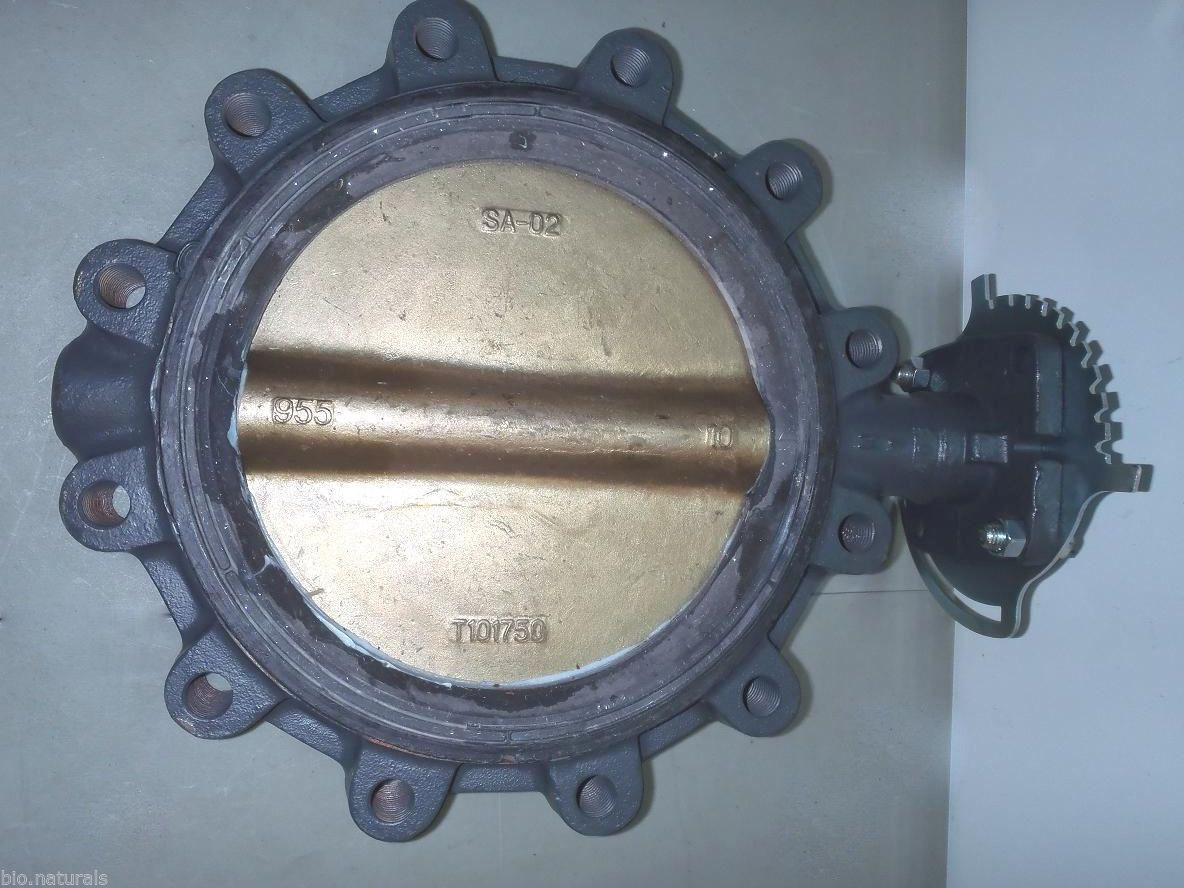 10" NIBCO LD-2000-3 Series Ductile Iron Butterfly Valve EPDM Liner Disc ...