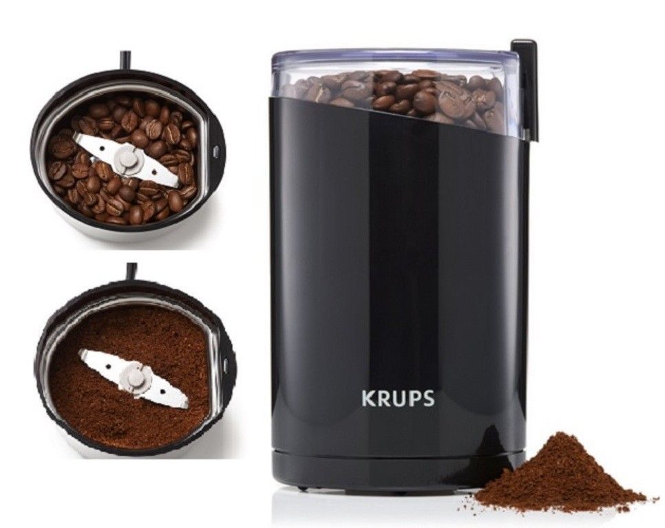 KRUPS Electric Spice Coffee Bean Grinder Stainless Steel Blades Nut