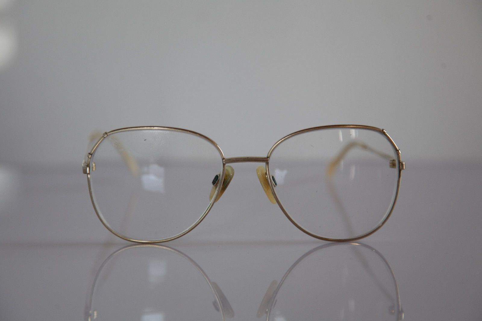 MENRAD Eyewear, Gold Frame, RX-Able Clear Prescription lens. - Eyeglass ...