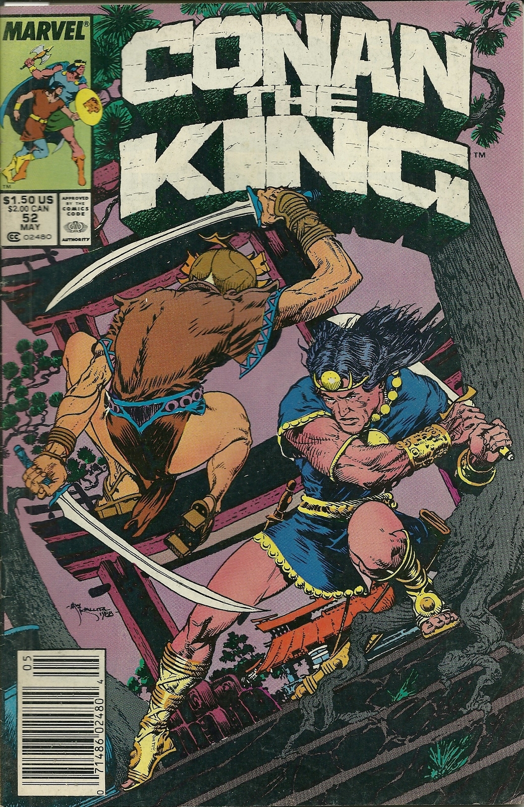 Conan The King 52 Marvel Comic Book May 1989 Conan