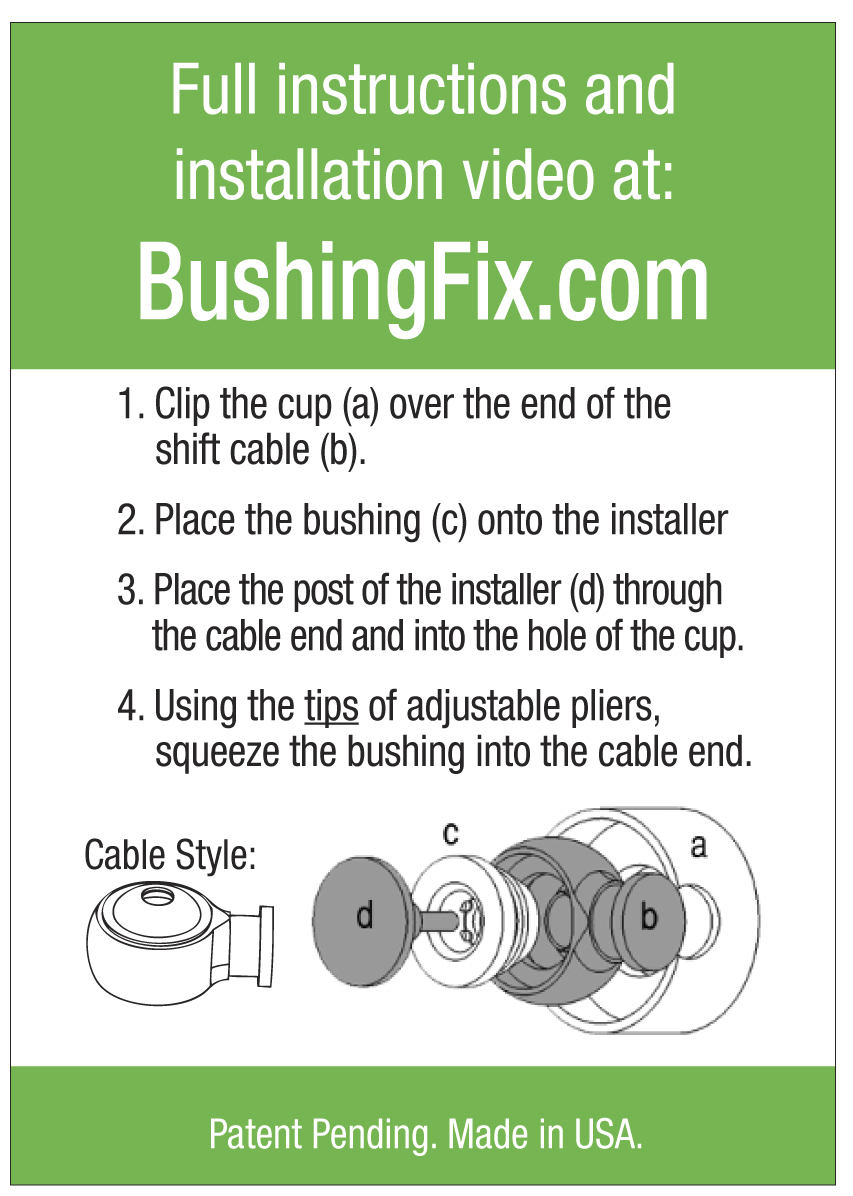 Lincoln Aviator Shift Cable Bushing Repair Kit Automatic Transmission