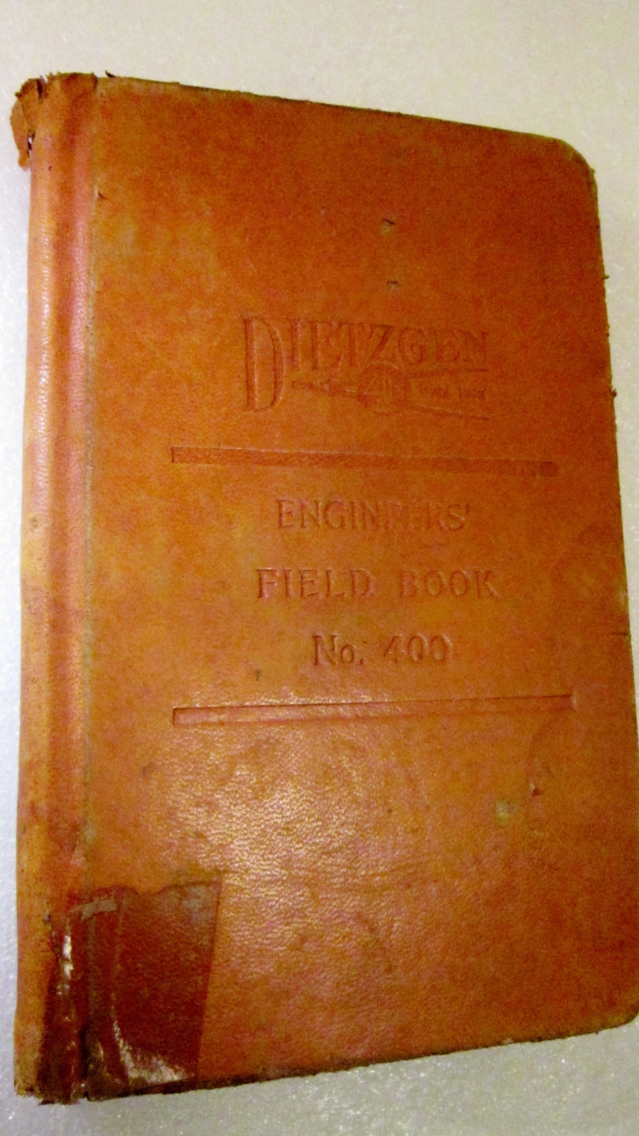Dietzgen Engineers' Field Book No 400 copyright 1914 Antique Engineering