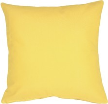 Sunbrella Buttercup Yellow 20x20 Outdoor Pillow, with Polyfill Insert - $54.95