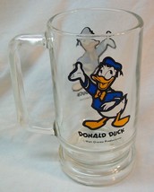 Vintage Walt Disney Donald Duck 5" Collector's Glass Cup Mug - $19.80