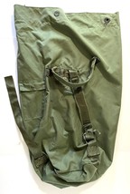 Military Issue US Air Force Green Canvas Duffle Laundry Bag Rucksack Backpack - $24.99