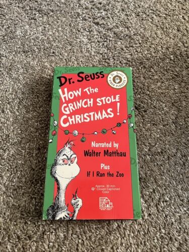 How The Grinch Stole Christmas & RARE Ran The Zoo VHS Walter Matthau ...