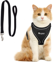 Angelpet Cat Harness and Leash Set for Walking Escape Proof,Kitten S, Black - $24.99