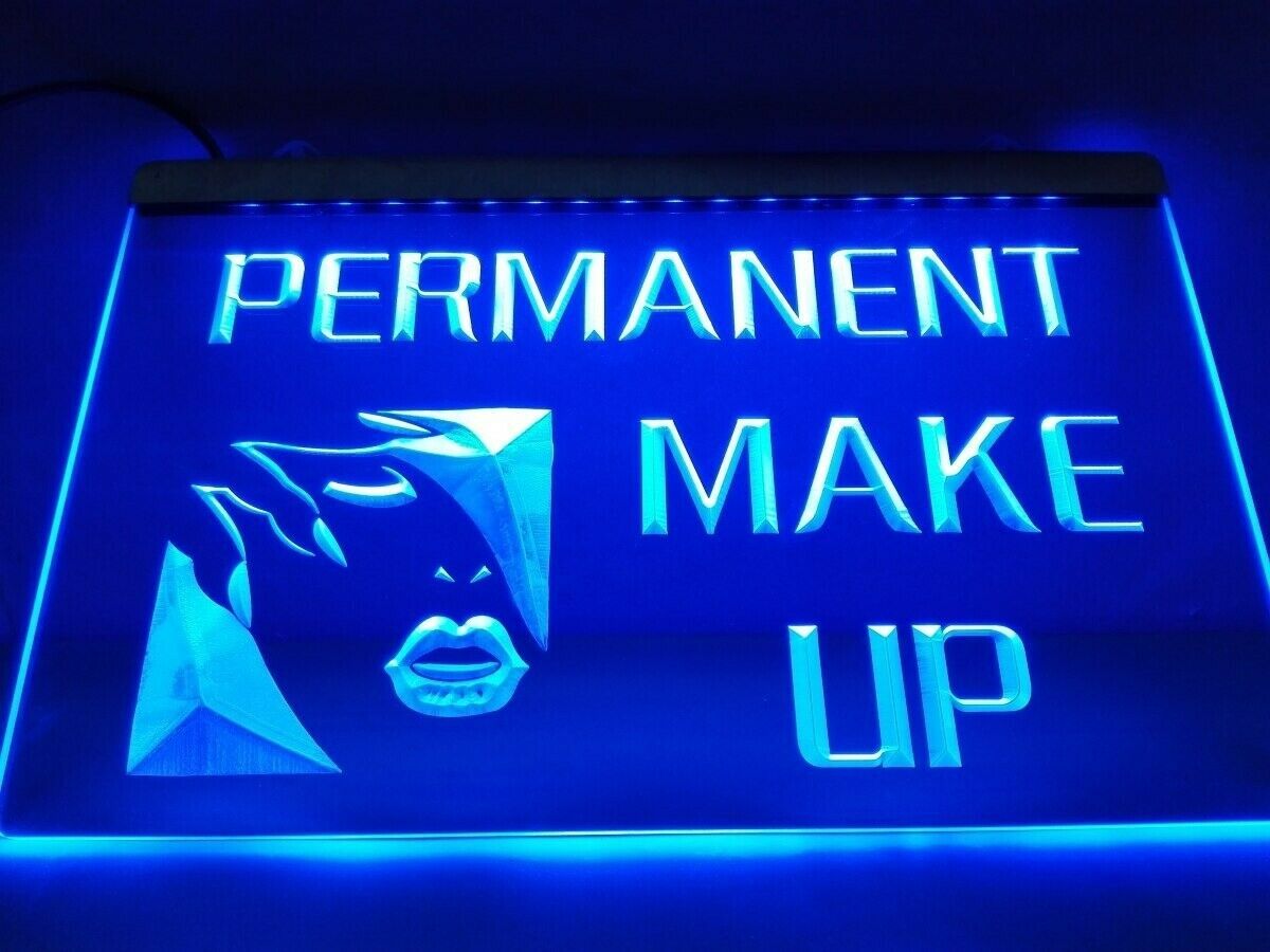 Permanent Make Up LED Neon Sign Facial Beauty Salon Wall Art Decor Craft