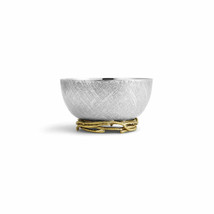 Michael Aram Stainless Steel & Brass Twig Gold Nut Dish (3"H, 4.75"D) New in Box - $103.95