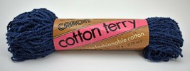 Vintage Caron Cotton Terry Cotton/Poly Blend Yarn - 1 Skein Navy #5018 - $5.94