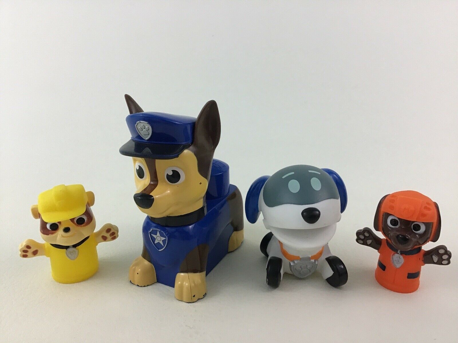 Paw Patrol Toys Finger Puppet Zuma Rubble Robo Pup 4pc Spin Master E10 ...