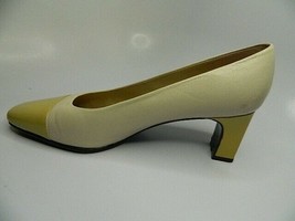 Womens Etienne Aigner Strada Leather Upper Creme Pumps Size 8M Made in S... - $27.99