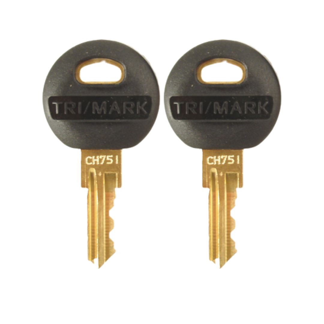 1 Pair (2 Keys) Trimark CH751 CH751 RV LOCKS BAGGAGE DOORS UTILITY RV