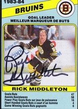 Rick Middleton 1984 OPC Autograph #352 Bruins