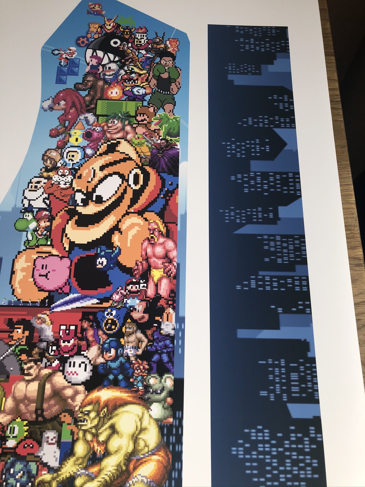 Mixed Night Retro Bartop arcade Artwork vinyl Graphics side art