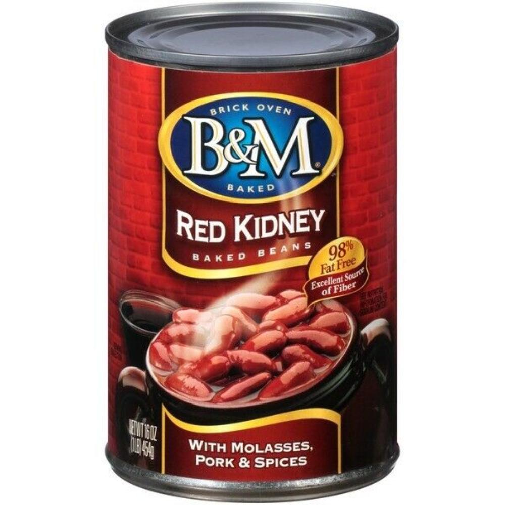 -B&M Red Kidney Baked Beans (CASE OF 12) 16 Ounce Cans, - Tinned ...