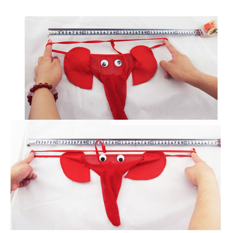Sexy Men Boy Elephant Gstring Underwear Thong Sexy Leopard Funny