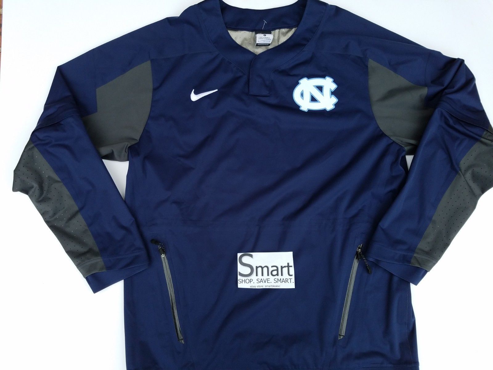 Nike Unc North Carolina Tarheels 1 4 Zip Jacket Long Short Sleeve Nwot 