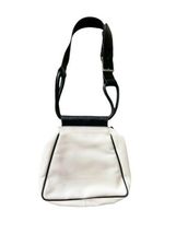 Leather Nylon Hogan Women Black/Off White Handbag Bag Purse Dust Made in Italy image 9