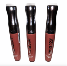 Lot of 3 New Sealed Rimmel Stay Glossy Lip Gloss Shiny 135 Sippin - $20.95