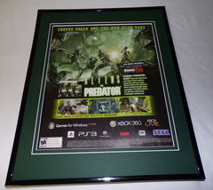 Aliens vs Predator 2010 PS3 XBox Framed 11x14 ORIGINAL Advertisement