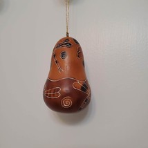 Lucuma Gourd Ornament, Dragonfly Design, Handmade In Peru, natural, fair trade image 3