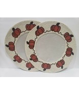 Autumn Hill Thanksgiving Fall Beaded Pumpkins Charger Placemats Set of 2 - $54.44