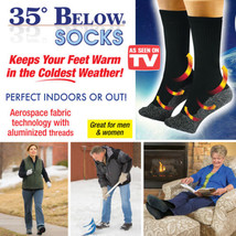 4 pair Winter Outdoor Socks Thin Black As Seen on tv - Large - $28.00