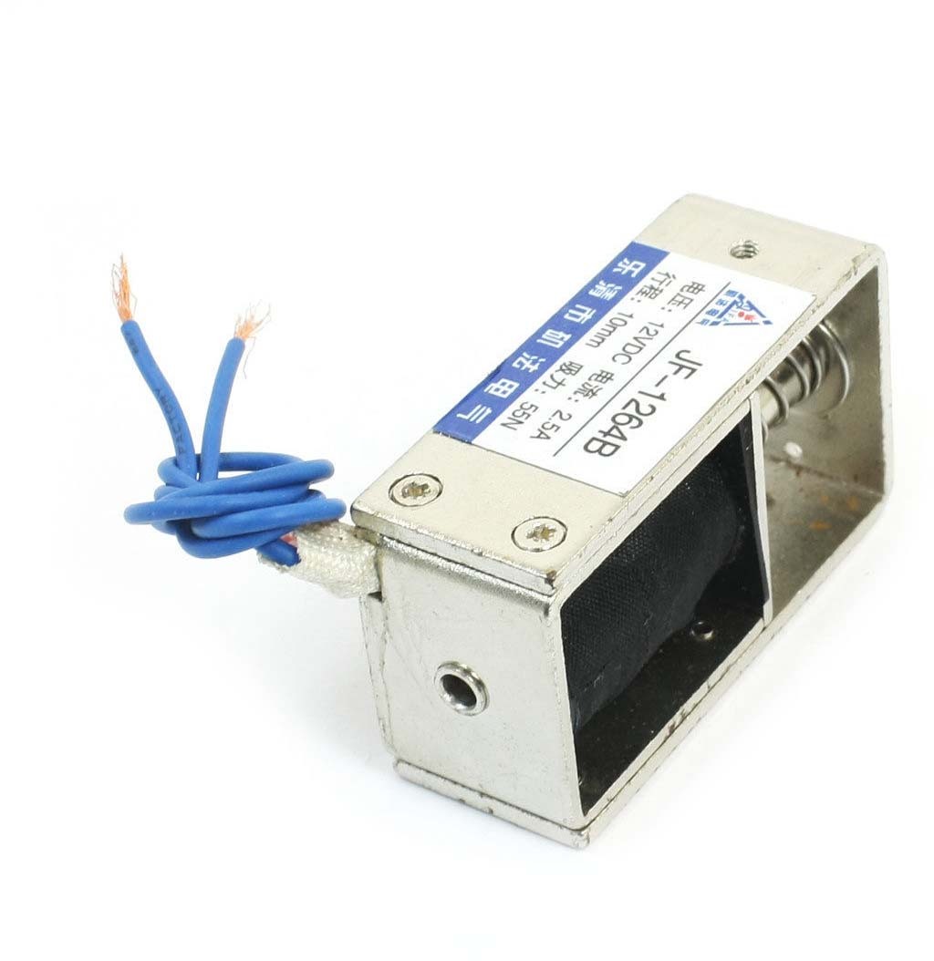 DC 12V 2.5A Spring Loaded Linear Door Locking Solenoid