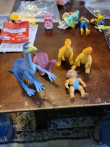 Vintage Wendy's 1988 Playskool Set of 5 Definitely Dinosaurs Action Figure Toys - $9.50