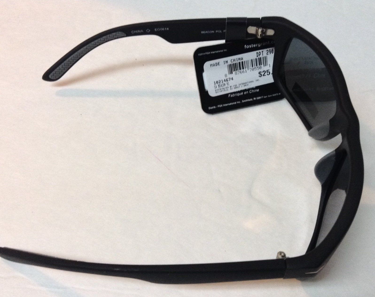 Black Polarized Sunglasses Foster G NWT 100% UVA UVB - Sunglasses