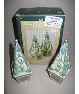 French Quarter Sculpted Pfaltzgraff  Salt & Pepper Shakers Vine & Flower Design - $12.95