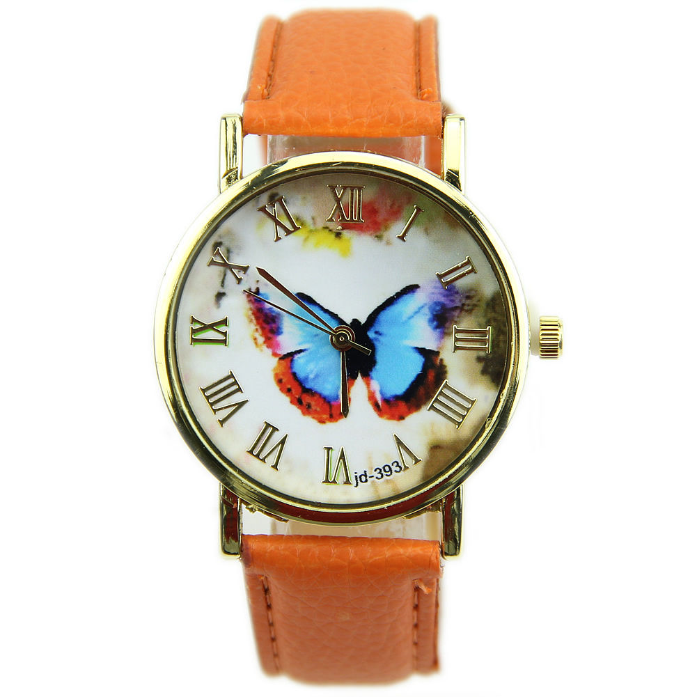 Butterfly Watch Butterfly Leather Watch Butterfly Leather Bracelet