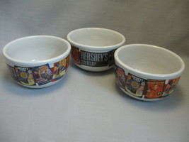 Bowls Hersey's Cereal Ice Cream Soup Syrup Bowl Vintage Nostalgic Designs Qty 3 - $12.95