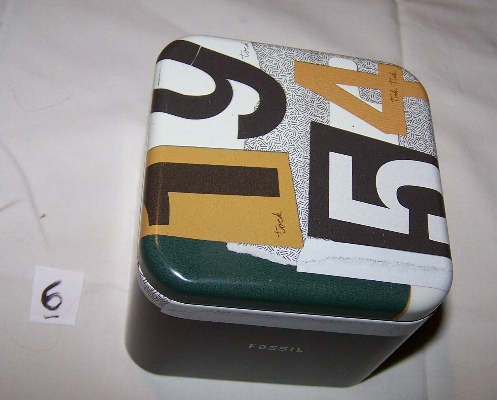 fossil watch tin