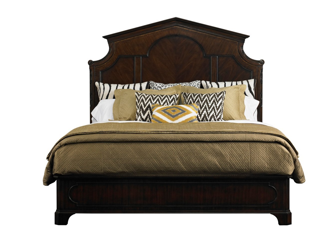 Charleston Regency Queen Cathedral Bed in Classic Mahogany by Stanley Furniture Beds & Bed Frames