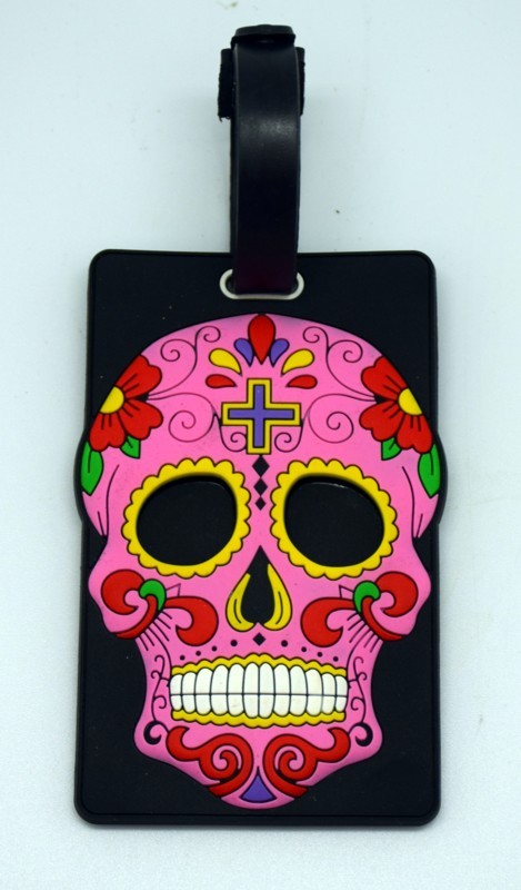 Day of the Dead Pink Luggage Tags