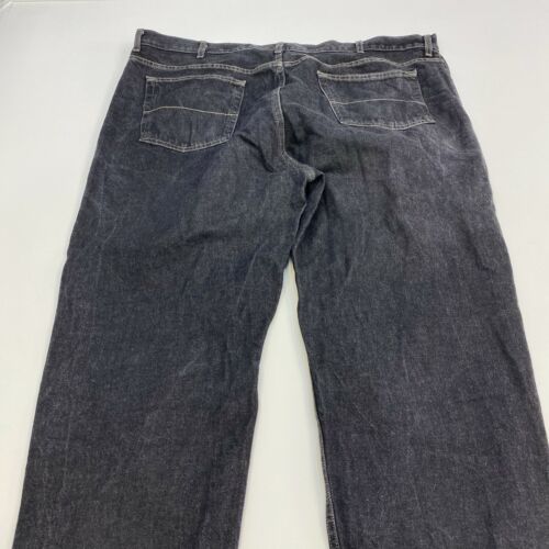 Faded Glory Denim Jeans Mens 46X30 Gray Relaxed Fit Cotton Dark Wash 5 ...