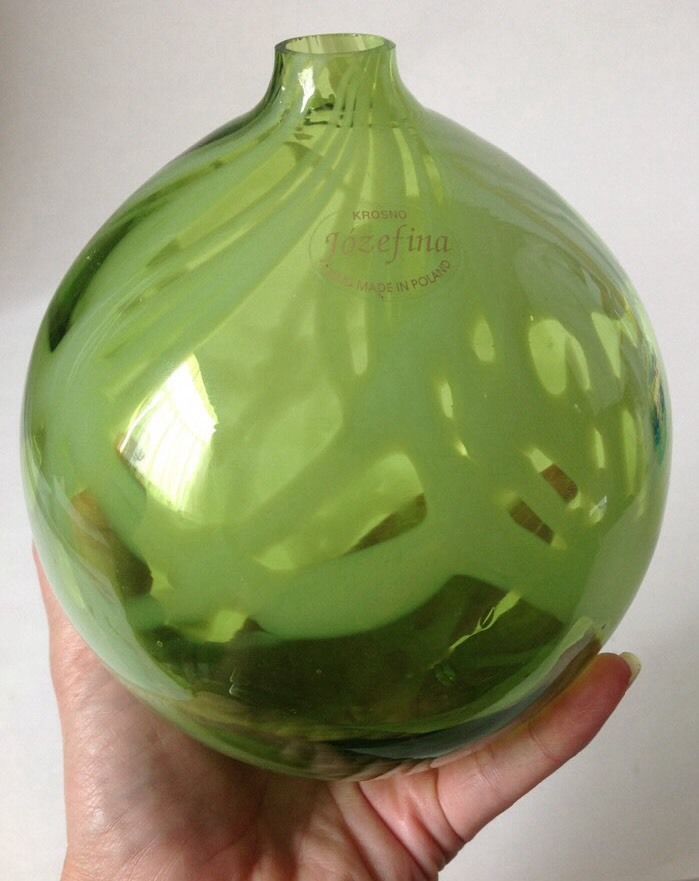 Krosno Jozefina Green Swirl Art Glass Oil And 26 Similar Items