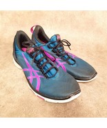 Asics Womens Gel Fit Sana 2 S561N Size 9.5 Blue Pink Running Shoes - $26.99