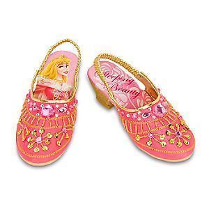 Disney Sleeping Beauty Shoes Slippers Deluxe NWT Jewels