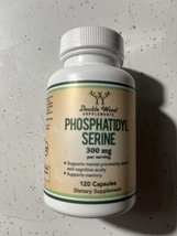 Double Wood Supplements Phosphatidyl Serine 300mg - 120 Caps  New 02/2024 - $24.55