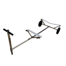 Stainless Steel Boat Launching Trailer Hand Dolly for Inflatable with 16” Wheels image 1