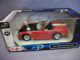 Maisto Special Edition 1999 Shelby Series One 1:24 diecast metal red toy car - $14.62