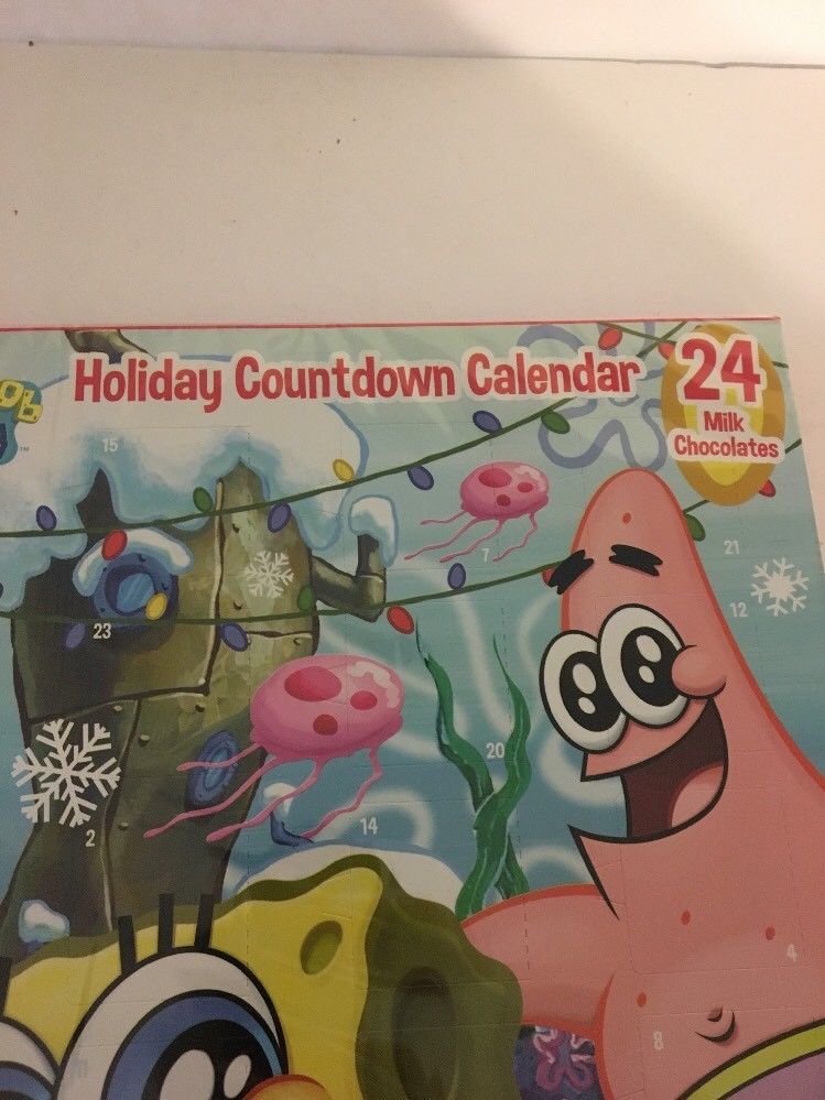 Nickelodeon SpongeBob Squarepants Christmas Holiday Countdown Calendar
