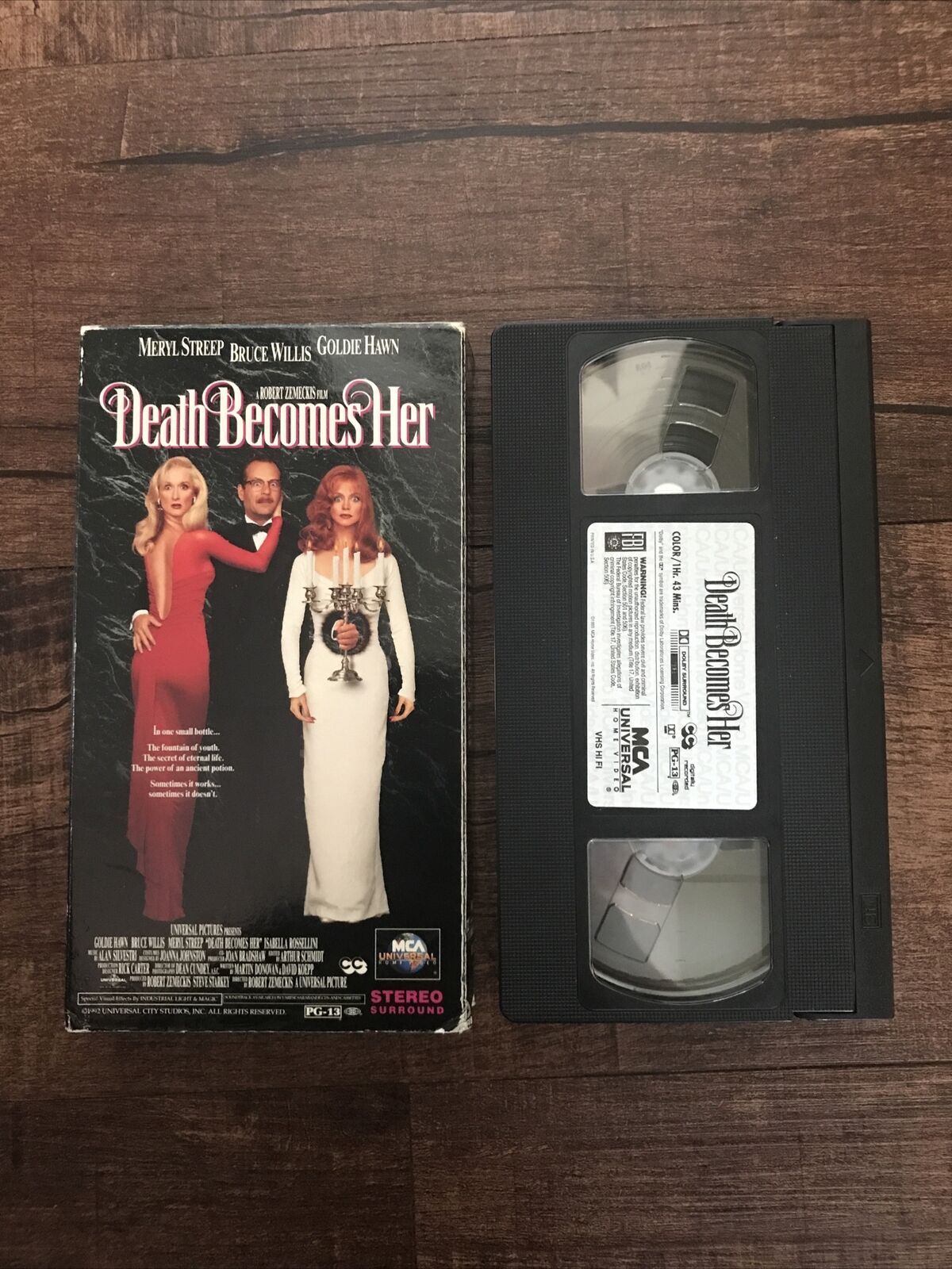 Death Becomes Her VHS Tape Movie 1992 Universal City Studios MERYL ...