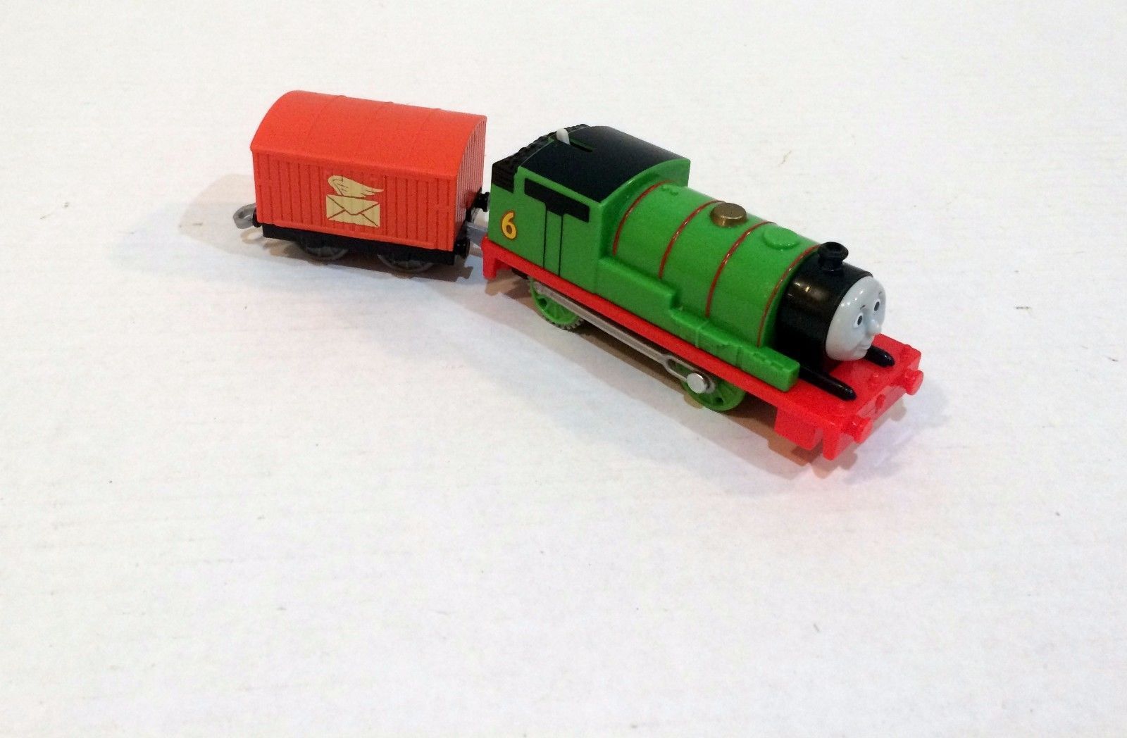 Thomas Motorized Train Percy With Mail Truck By Trackmaster Free 